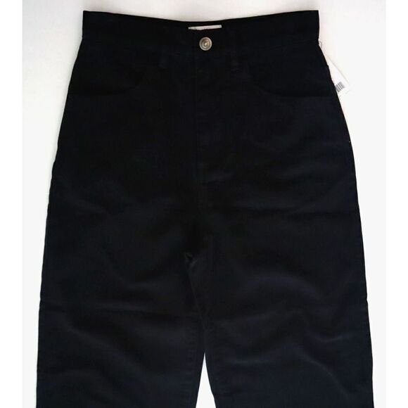 Joie B2294F09195 Women's Sz 6/SM Caviar Black Lierre Wide-Leg Cropped Pants $228 - Picture 8 of 15